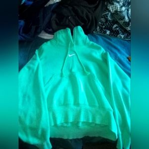 NIKE Turquoise oversized hoodie size XS
